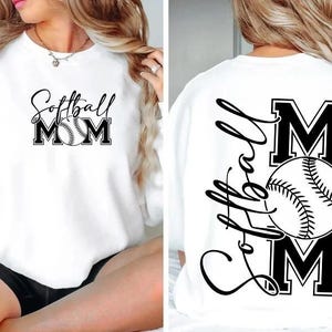 Softball Mom Svg Png, Softball Svg, Softball Mom Shirt Svg, Varsity Softball Mom, Sports Svg, Mom Svg, Game Day Svg, Sublimation, Cut File