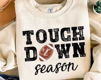 Touchdown Season Svg Png Football SVG, Football Png, Football Mom Svg png, Football Shirt Svg Game Day Touch Down Football Retro Sublimation