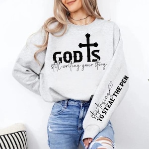 God Is Still Writing Your Story Svg, Faith Svg, Religious Svg, Christian Svg, Gift For Her, Trendy Svg, Clipart, Cut Files Cricut,Silhouette