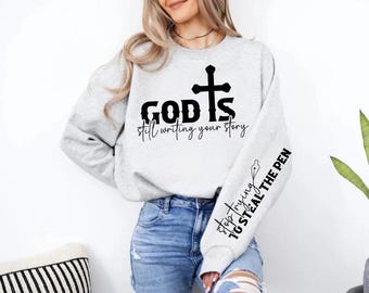 God Is Still Writing Your Story Svg, Faith Svg, Religious Svg, Christian Svg, Gift For Her, Trendy Svg, Clipart, Cut Files Cricut,Silhouette