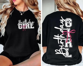 Verjaardag meisje Svg Png, Coquette Bow Svg, verjaardag Shirt Svg, meisje Svg, gesneden bestand voor Cricut, sublimatie, trendy, cadeau voor meisje, digitaal bestand