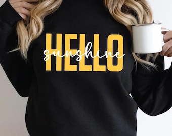 Hello Sunshine Svg, Hello Summer Svg, Trendy Summer Svg, Family Vacation Svg, Sunshine Shirt, Summer Shirt Svg, Summer Svg Png, Beachy Shirt