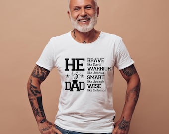 He Is Dad SVG PNG, Christian Fathers Day Svg, Fathers Day Gift Svg, Dad Shirt Svg, Best Dad Ever Svg, Dad Birthday Gift, Man Myth Legend Svg