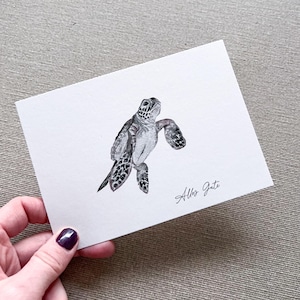 Postkarte Schildkröte A6 Karte Alles Gute I Geburtstag Schildkröte Bild Geburtstagskarte Mama Krafttier Karte Genesungswünsche Postkarte
