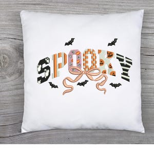 Coquette Halloween Embroidery Design, Spooky Season Embroidery, Spooky Halloween Embroidery Patch, Halloween Gift, 3 Sizes