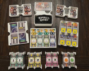 Space Base Insert / Organizer - Holds All Expansions Through Genesis in the Command Station Box - Eco Friendly 3D Printing Farm