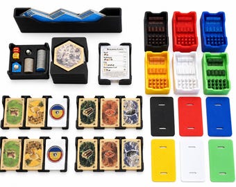 Catan Insert / Organizer – 5th Edition Base Game + 5-6 Player Expansion Inserts