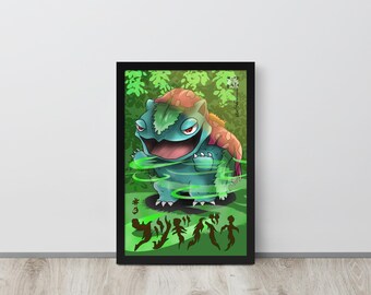 Anime Plant Monster Art Print: Limited Edition Botanical Fantasy Wall Decor  - Etsy