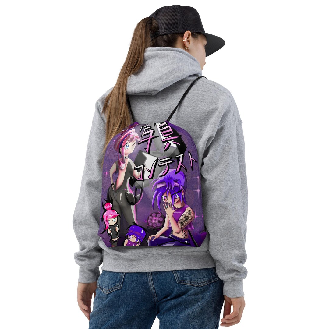 Two Anime Girls Drawstring Bag • Photo Concept • Kanji Manga Art - Etsy