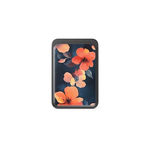 Portafoglio magnetico Magsafe Poppy Flower con motivo a fiori selvatici, compatibile con iPhone 16, iPhone 14, iPhone 13 Pro, 12 Mag Safe
