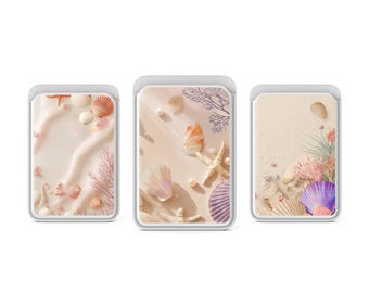 Shells Coral Sea Vegan Leather Magsafe Wallet, iPhone 12+