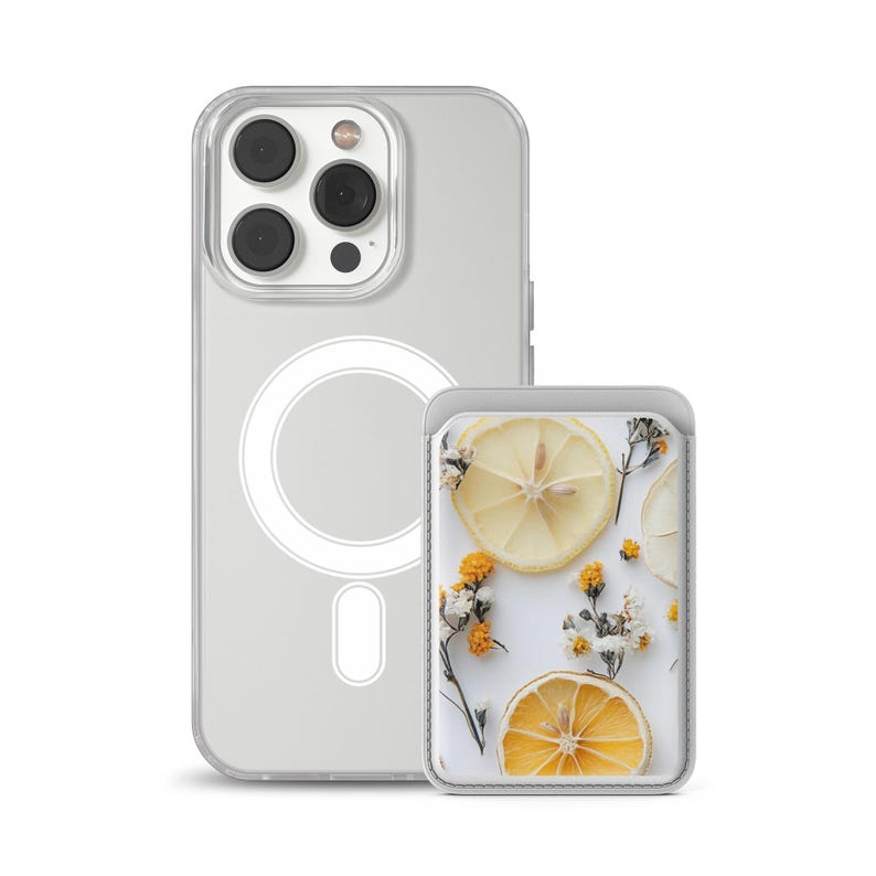 Dried fruits MagSafe Wallet: Vegan Leather iPhone Card Holder image 2