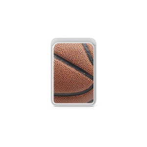 Basketball Ball MagSafe Brieftasche Magnetischer Echtleder Kartenhalter, passend für iPhone 16, iPhone 14, iPhone 13 Pro, 12 Mag Safe