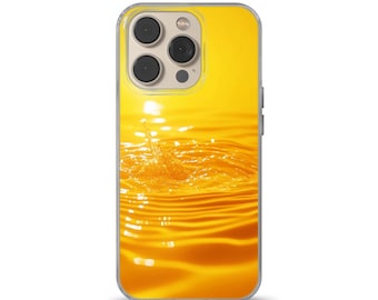Hot yellow sun Phone Case Yellow water cover for iPhone 16e, 14, 13, 12, 11, SE, Samsung S25 Edge, A15, S21, S23, Pixel 9A, 8 Pro