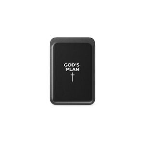 Porte-cartes chrétien magnétique Magsafe Wallet du plan de Dieu pour iPhone 16, iPhone 14, iPhone 13 Pro, 12 Mag Safe