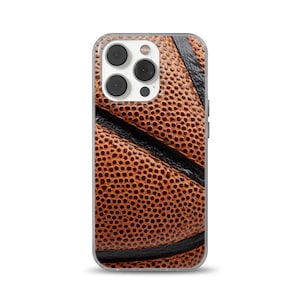 Custodia morbida per telefono a forma di pallone da basket, in vera pelle, per iPhone 16e, 14, 13, 12, 11, SE, Samsung S25 Edge, A15, S21, S23, Pixel 9A, 8 Pro