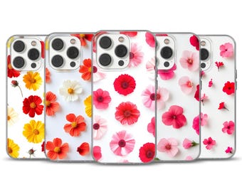 Spring Phone Case floral cover for iPhone 16e, 14, 13, 12, 11, SE, Samsung S25, A15, S21, S23 Ultra, Google pixel 8, 9 Pro
