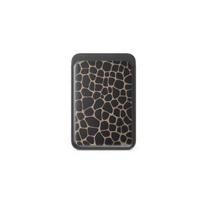 Cartera Magsafe negra Geppard con tarjetero magnético de cuero realista, compatible con iPhone 16, iPhone 14, iPhone 13 Pro, 12 Mag Safe
