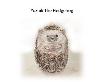 INSTANT DOWNLOAD, True Hedgehog Story, Children's Coloring Booklet, Children's book Download, Tutorial Gift How To make A Hedgehog
