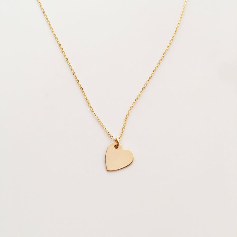 Customizable Medium Heart Charm Necklace image 1
