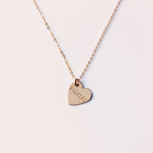 Pickles Heart Charm Necklace