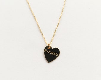 MAMACITA Heart Charm Necklace - Mother's Day