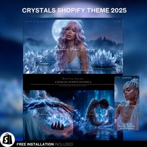 Crystal Shopify Theme: Dark Celestial & Mystic Store Template