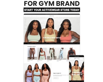 Shopify Theme for Gym Clothing Brand – Activewear & Fitness Store Website Template, Easy Setup