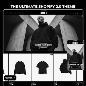Dark Fashion Shopify Theme: Bold Streetwear & Boutique Website