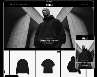 Dark Fashion Shopify Theme: Bold Streetwear & Boutique Website