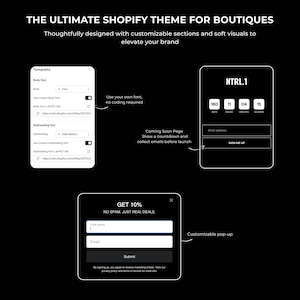 Shopify-tema för mörkt mode: Djärv gatumode och butikswebbplats bild 3