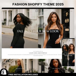 Elegant Fashion Shopify Theme: Mobile Responsive Boutique Template