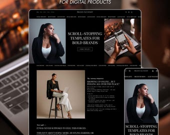 Elegant Shopify Theme: Digital Product Storefront for Coaches