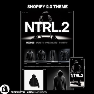 Dark Streetwear Shopify Theme: Bold Fashion Website Template