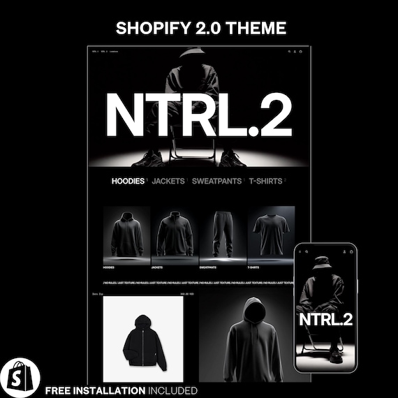 Dark Streetwear Shopify Theme: Bold Fashion Website Template