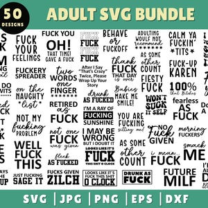 Funny Adult SVG Bundle, Funny Svg Bundle, Adult Humor Bundle, Funny Shirt Svg Bundle, Rude Svg, Crafting Bundle,Adult Quotes Svg, Savage SVG