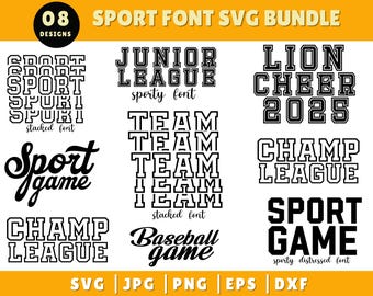 Sports Font Bundle, Baseball Font, Football Font, Futuristic Font, Display Font, Logo Font, Bold font, Branding font, Racing Font
