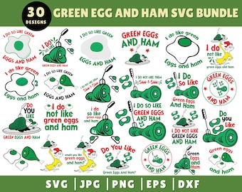 Green Eggs and Ham SVG, Green Eggs and Ham Kinda Day Svg, Dr Seuss Day Svg, Green Eggs Svg, I Do So Like Green Eggs and Ham SVG,Instant File
