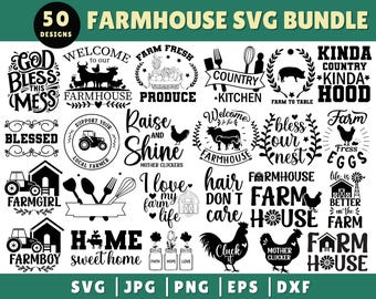 Farmhouse SVG Bundle, Farm Svg Files, Home Sweet Home Svg, Farm Sayings Svg, Farmer Svg, Farm Fresh Svg,Farm Shirt SVG, Farm Life SVG,Cricut