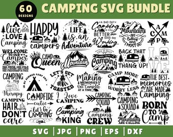 Campen SVG-Bundle, Camp Leben SVG, Camp SVG, Camper SVG, Lagerfeuer SVG, Camper Schnittdateien, Camp Sprüche, SVG-Dateien für Cricut, Camp Png, svg