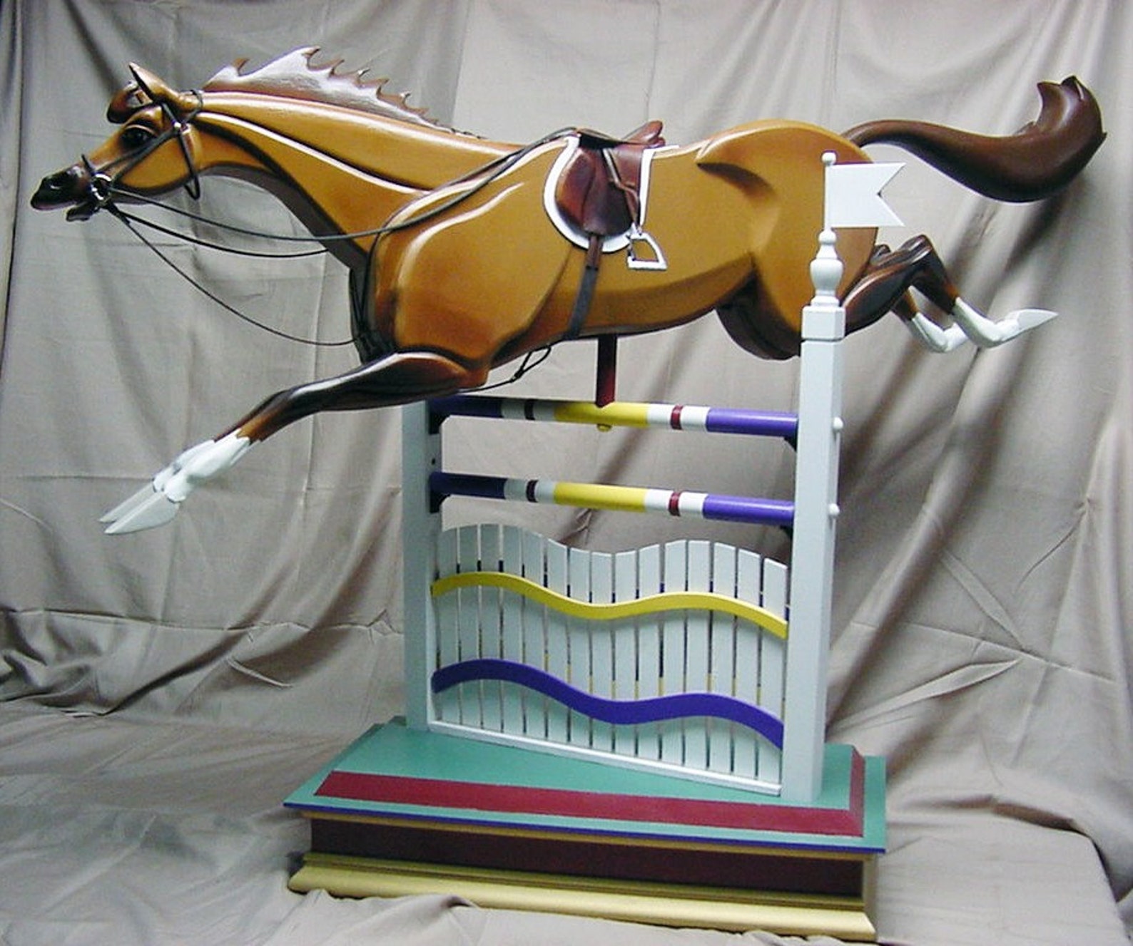 Show Jumper Customized Rocking Horse and Jump installments Etsy