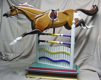 Show Jumper - Customized rocking horse and jump  (Installments Gladly Accepted)