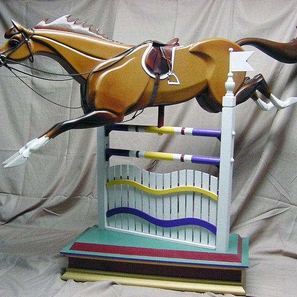 Show Jumper - Customized rocking horse and jump  (Installments Gladly Accepted)