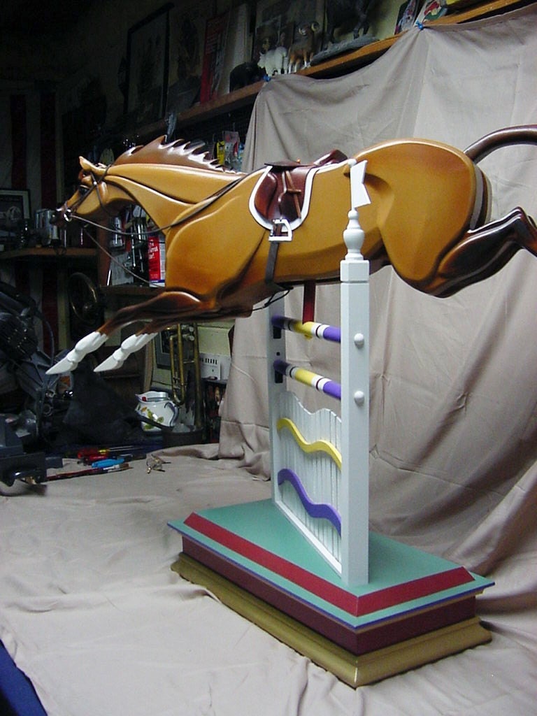 Show Jumper Customized Rocking Horse and Jump installments Etsy