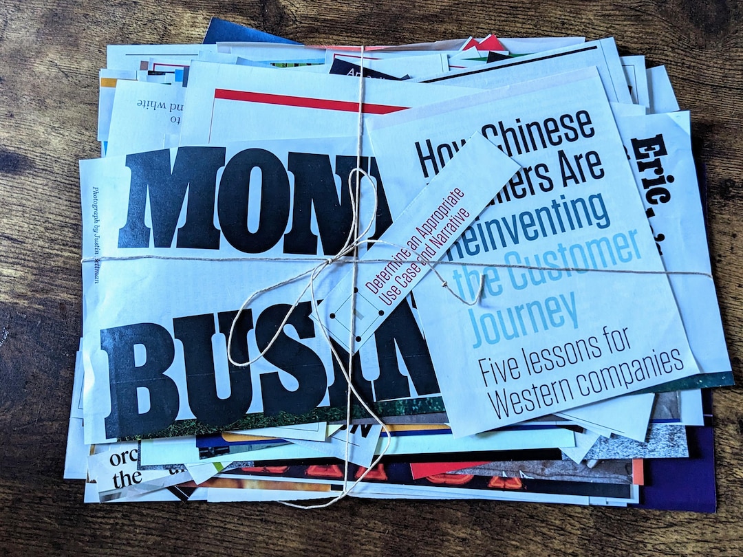 200 MAGAZINE CLIPPINGS - WORDS - for Junk Journaling, Vision Boards ...