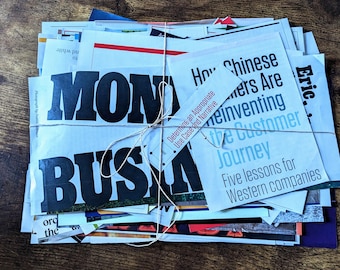 200 MAGAZIN AUSSCHNITTE - WORTE - Für Junk Journaling, Vision Boards, Collagen, Kunsthandwerk, etc!