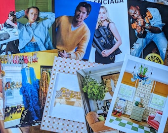 50 GANZE MAGAZINSEITEN/Extra Große Magazin Fotos - Wunderschöne Bilder für Collagen, Junk Journaling, Vision Boards, Kunsthandwerk
