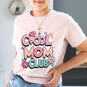 Clipart PNG di design digitale per la festa della mamma per le mamme, design di maglietta Mom Life, regalo per la mamma del Cool Moms Club