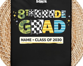 Maglietta per la classe di terza media, t-shirt personalizzata "Classe del 2026"