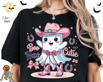 Cute Cowgirl T-Shirt, Boo Hoo Cutie Shirt, Cowboy Tee, Fun Western Apparel, Halloween Party Outfit, Halloween cowgirl costume